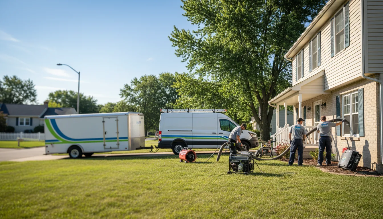 Flooded Basement Restoration And Cleanup With Repair in Saint Clairsville, OH near me